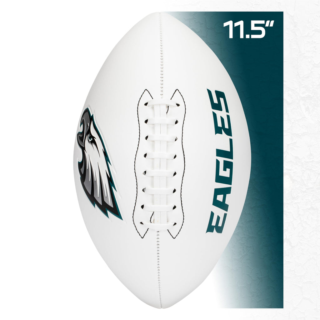 Franklin Sports Nfl Philadelphia Eagles Autograph Football - Official Size White Panel Souvenir Football For Autographs + Signat