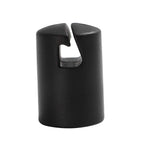 Ziziland Trampoline Enclosure Pole Cap For Flat Steel Sheet Top Ring System, 6 Pieces, Black, Only Fit In 32Mm(1.26In) Diameter