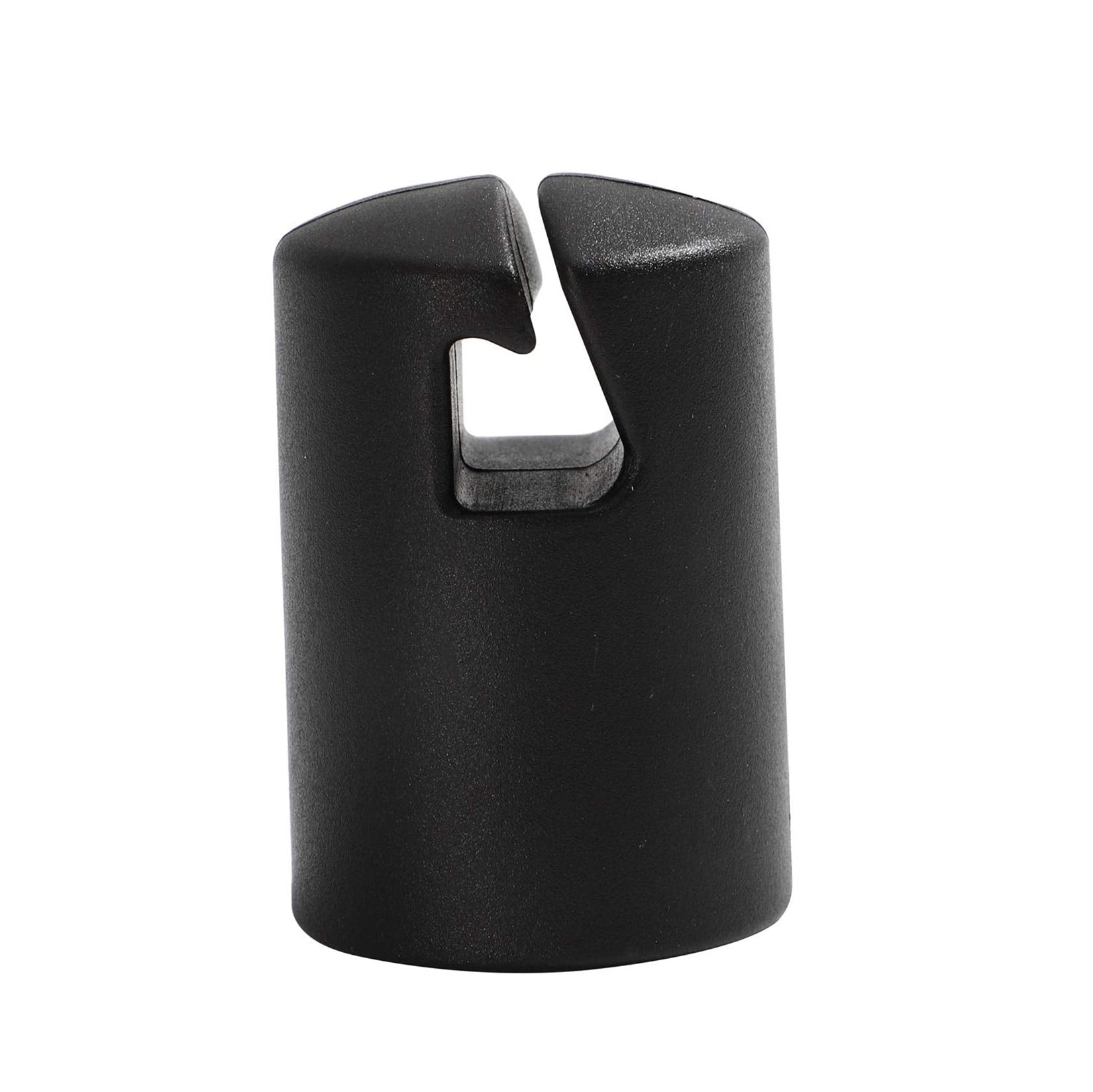 Ziziland Trampoline Enclosure Pole Cap For Flat Steel Sheet Top Ring System, 6 Pieces, Black, Only Fit In 32Mm(1.26In) Diameter
