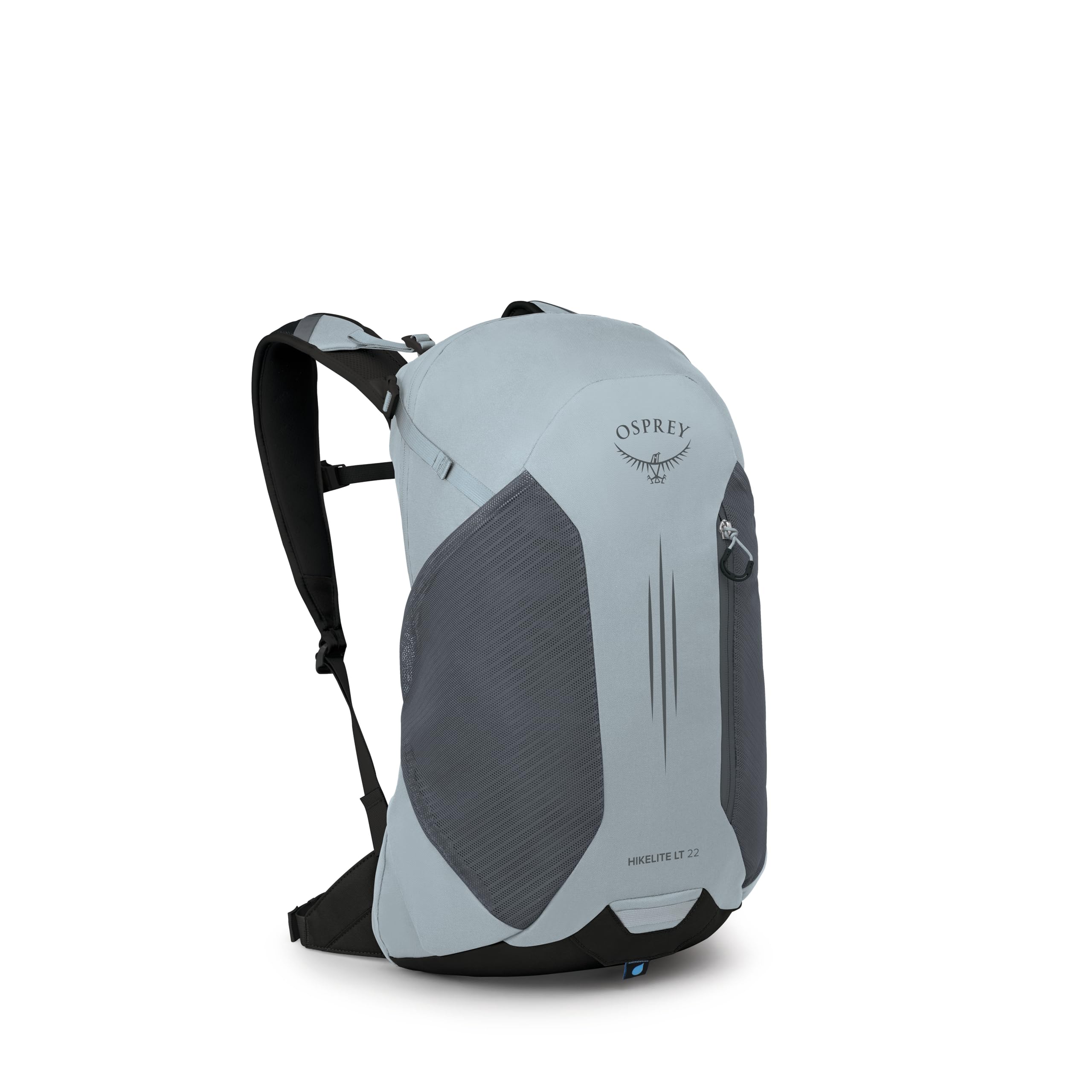 Osprey Hikelite LT 22L Hiking Backpack - Lightweight Travel Daypack with Rain Cover for Men and Women, Silver Lining
