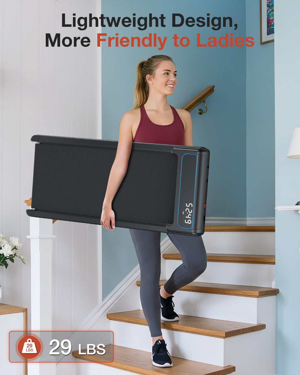 Wellfit 10% Incline Walking Pad, 2.5Hp 4Mph 265 Lb+ Capacity Treadmills For Home, Smart Treadmill With Mute Remote And App Contr
