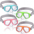 Flutesan 4 Pcs Kids Youth Swim Goggles with Nose Cover Elastic Strap Diving Swim Mask Swimming Waterproof Snorkel Goggle (Light 
