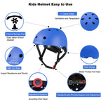 Kamugo Kids Bike Helmet, Toddler Helmet For Ages 2-8 Boys Girls With Sports Protective Gear Set Knee Elbow Wrist Pads For Skateb