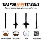 Montem Trekking Pole Snow Baskets/Hiking Pole Replacement Snow Baskets - Fits All Standard Hiking/Trekking/Walking Poles - Pack