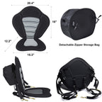 2 Pack Of Kayak Seat Deluxe Padded Canoe Backrest Seat Sit On Top Cushioned Back Support Sup Paddle Board Seats With Detachable