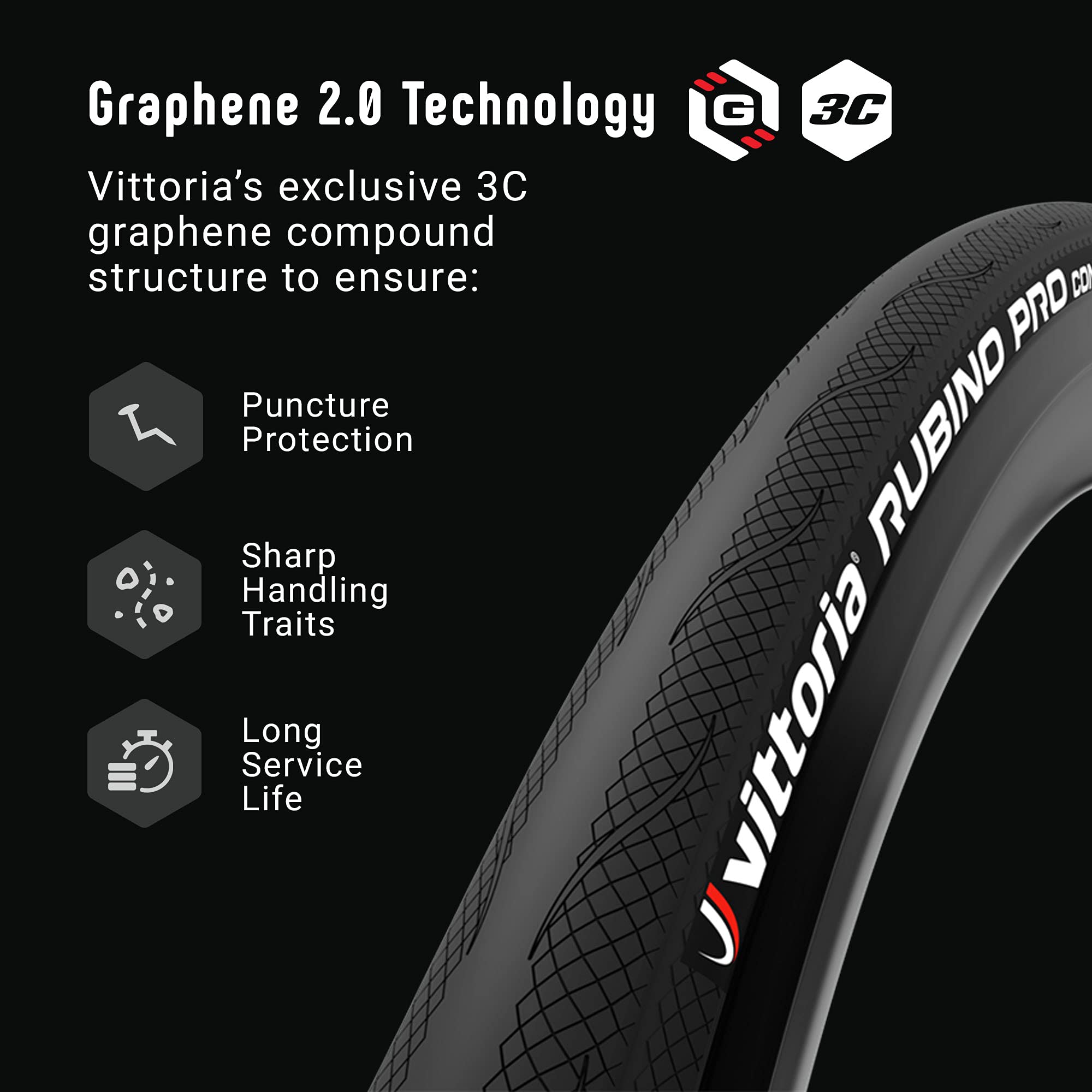 Vittoria Rubino Pro Control Iv Graphene 20 - Performance Road Bike Tire For The Worst Road Conditions - Foldable Bicycle Tires (