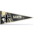 Rico Industries Nfl Football New Orleans Saints Primary 12'' X 30'' Felt Wall D  Cor Pennant - Great For Home/Bed Room/Man Cave