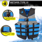 Method - Uscga Type Iii Nylon Pfd-Blue-2Xl/3Xl