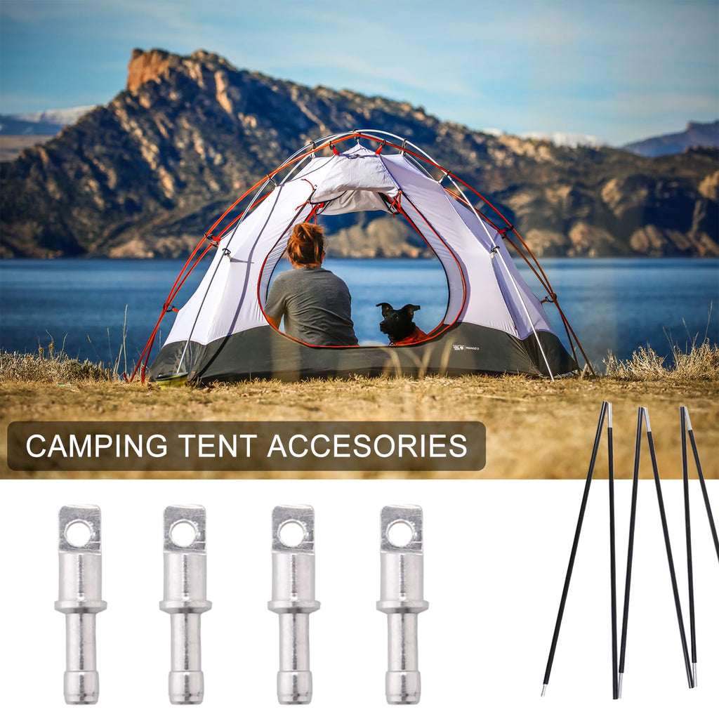 Brilliance4U Aluminum Tent Poles Male End Tips Replacement Accessories Spare End Plugs For 7.9Mm, 8.5Mm, 9.5Mm Tent Poles (For 9