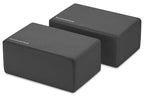 Fitvids Set of 2 High Density Yoga Blocks, 9x6x4 Each, Pair (Black)