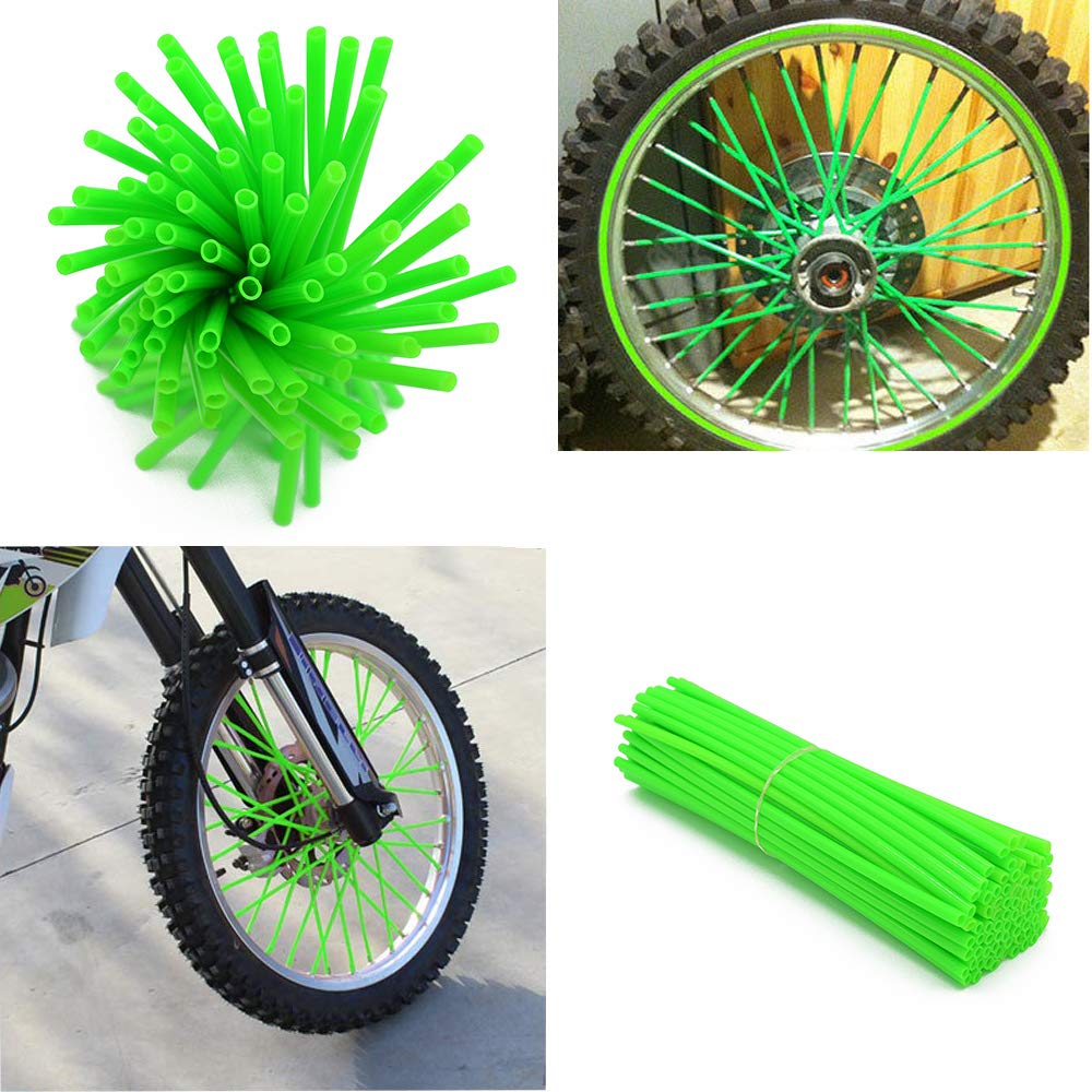 Super Pop Bicycle Spoke Skins Wraps-Best Gift Compatible With Kids&Schoolmate&Bike Fans- Colorful Bike Wheel Decoration-72 Pcs(G