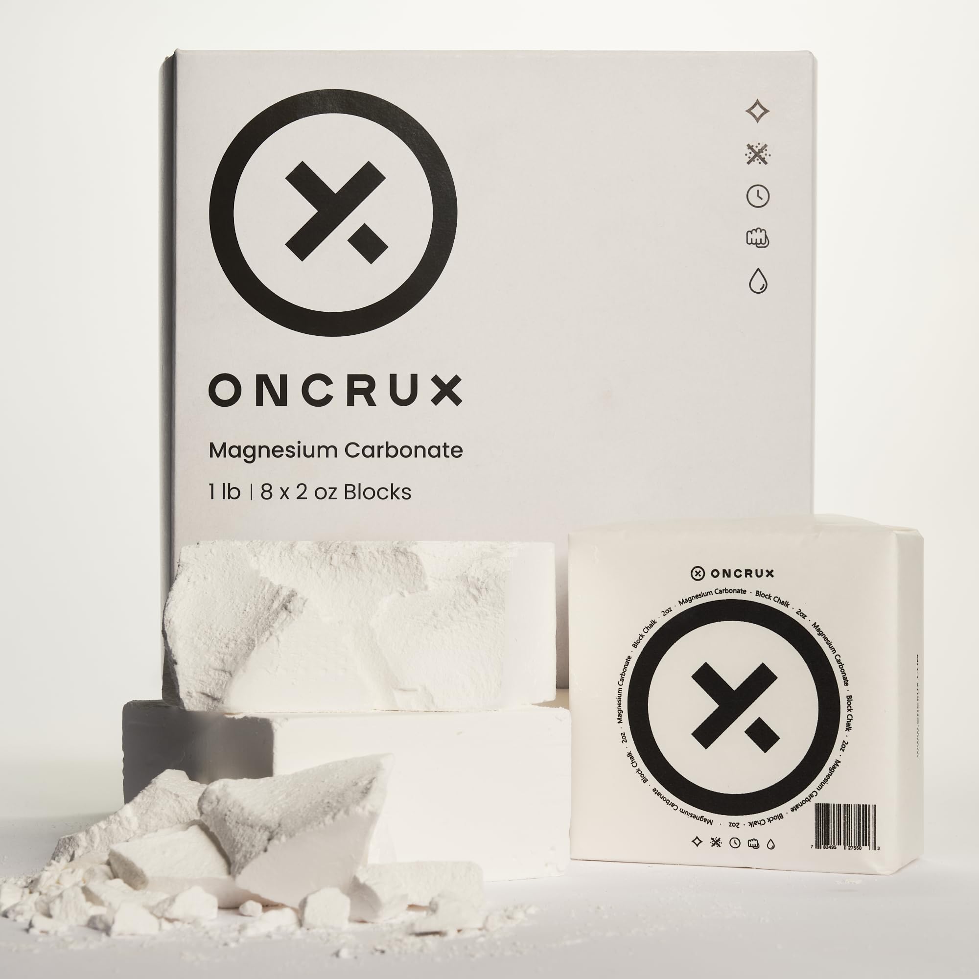 Oncrux Gym Chalk Blocks - Weight Lifting Chalk Block - Workout Chalk For Weightlifting - Hand Chalk For Gymnastics Rock Climbing