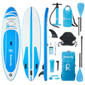 Ridetofly SU01 Stand Up Paddle Board 10.6x32 x6, Inflatable SUP with 12pcs Accessories, Adjustable Paddles, Detachable Seat, Ba