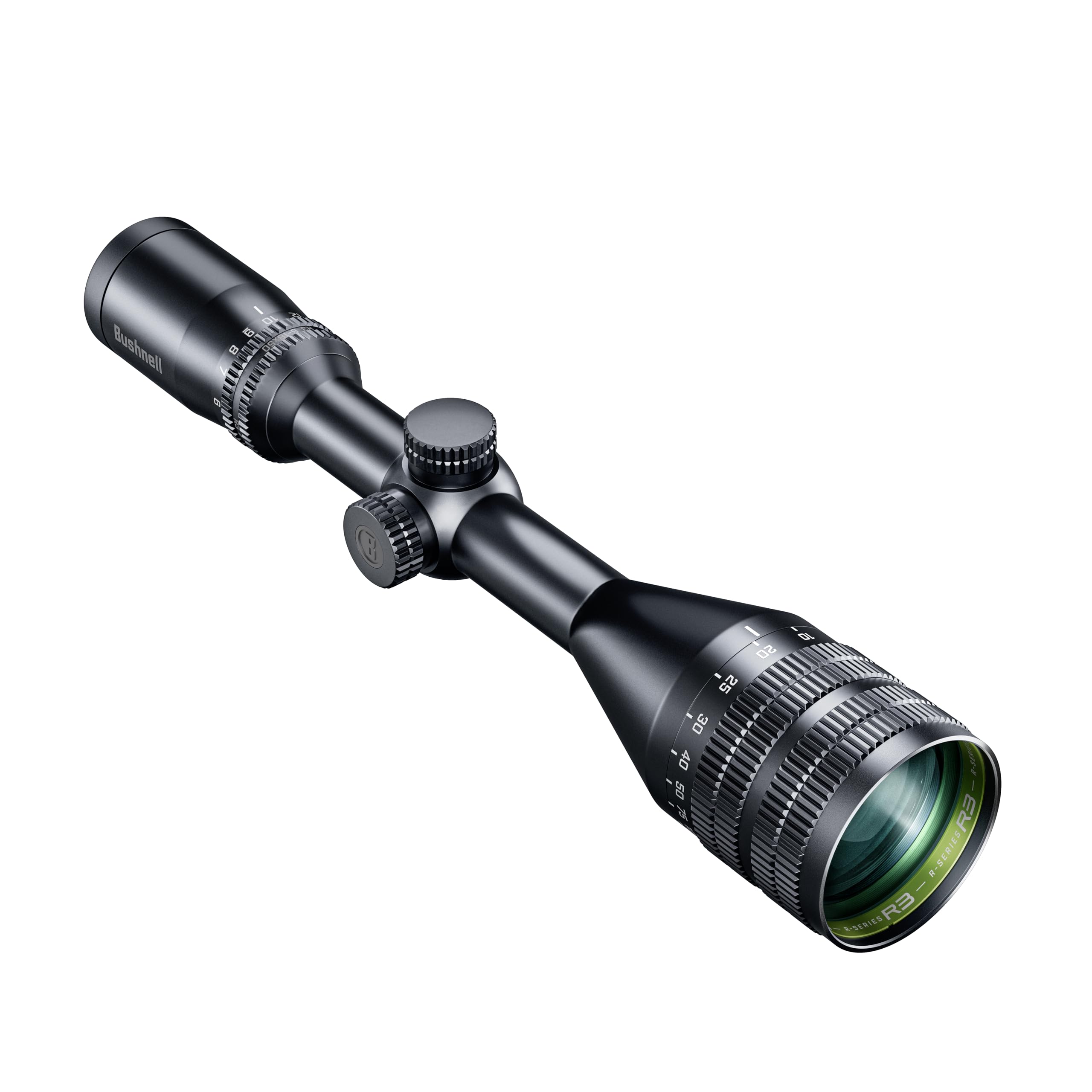 Bushnell R3 6-18x50 AO Riflescope, Adjustable Objective, DOA-QBR Reticle, HD Optical System, EXO Barrier, IPX7 Waterproof, for H