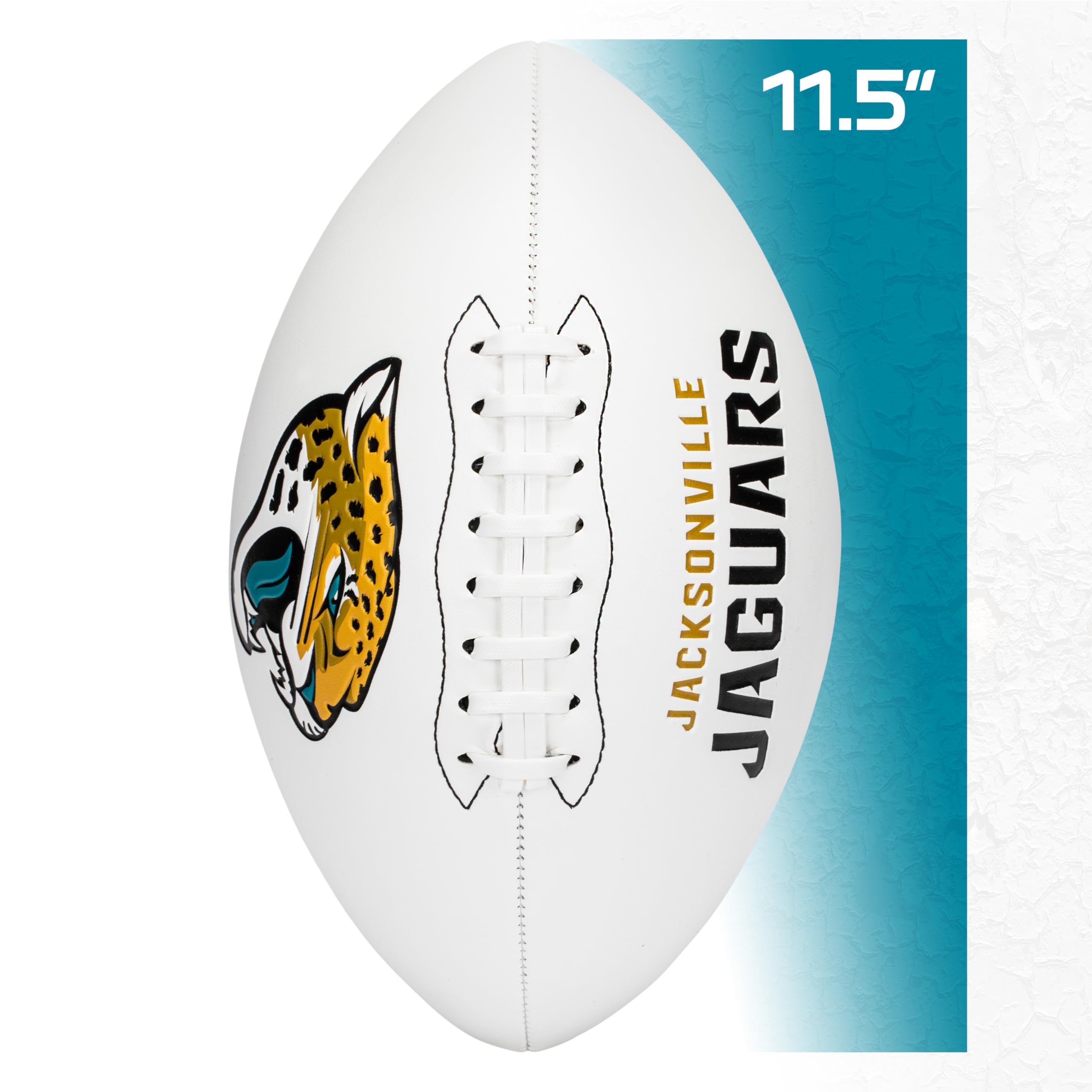 Franklin Sports Nfl Jacksonville Jaguars Autograph Football - Official Size White Panel Souvenir Football For Autographs + Signa