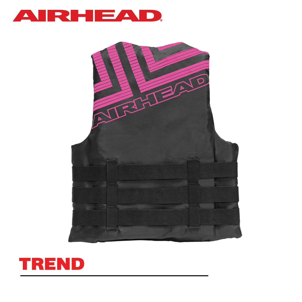 Airhead Womens Trend Life Jacket, Coast Guard Approved, 2X-Large/3X-Large, Pink