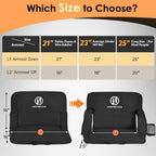 Double Heated Stadium Seats For Bleachers With Back Support And 25'' Wide Cushion, Extra Portable Bleacher Seat Foldable Stadium