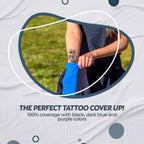 Kuhnmarvin Women Compression Arm Sleeves For Men To Cover Arms Tattoo Cover-Up Volleyball Sleeve Softball Pickleball (5 Pairs Bl