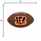 Rico Industries Nfl Football Cincinnati Bengals Bengals Football Shape Cut Pennant - Home And Living Room D  Cor - Soft Felt Ez