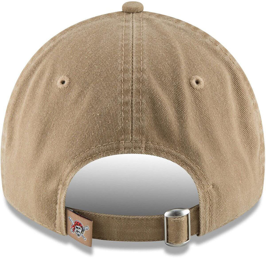 New Era Mlb Khaki Core Classic 9Twenty Adjustable Hat Cap One Size Fits All (Pittsburgh Pirates Khaki)