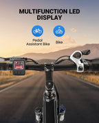MULTIJOY EB262 Electric Bike for Adults,High-Power 350W (Peak 450W) Motor, 36V Built-in Invisible Removable Battery,Front Fork S