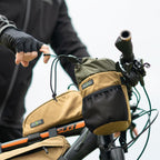 Pack2Ride Bongo Bike Handlebar Bag - Water Resistant & Durable Fabric Bicycle Water Bottle Holder, Secure Attachment Bikepacking