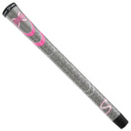 Superstroke Cross Comfort Golf Club Grip, Gray/Pink (Undersize)  Soft & Tacky Polyurethane That Boosts Traction  X-Style Surface