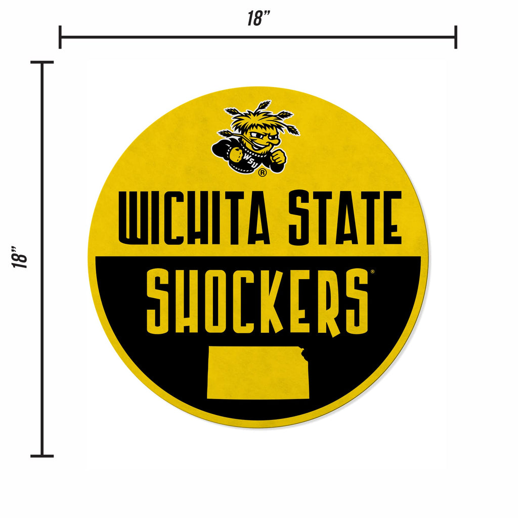 Rico Industries Ncaa Wichita State Shockers Classic Shape Cut Pennant - Home And Living Room D  Cor - Soft Felt Ez To Hang 20.5