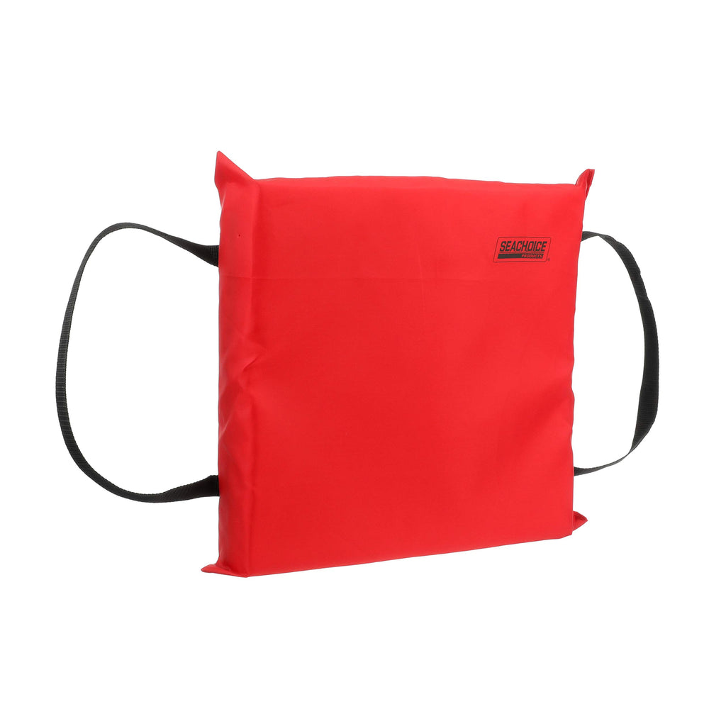 Seachoice Emergency Marine Foam Flotation Cushion, Square, 15 In. X 15 In, Red