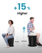 Triptips 2025 Upgrade Retractable Portable Toilet Foldable With Soft Cushion Height Adjustable Travel Toilet For Car Camping Toi