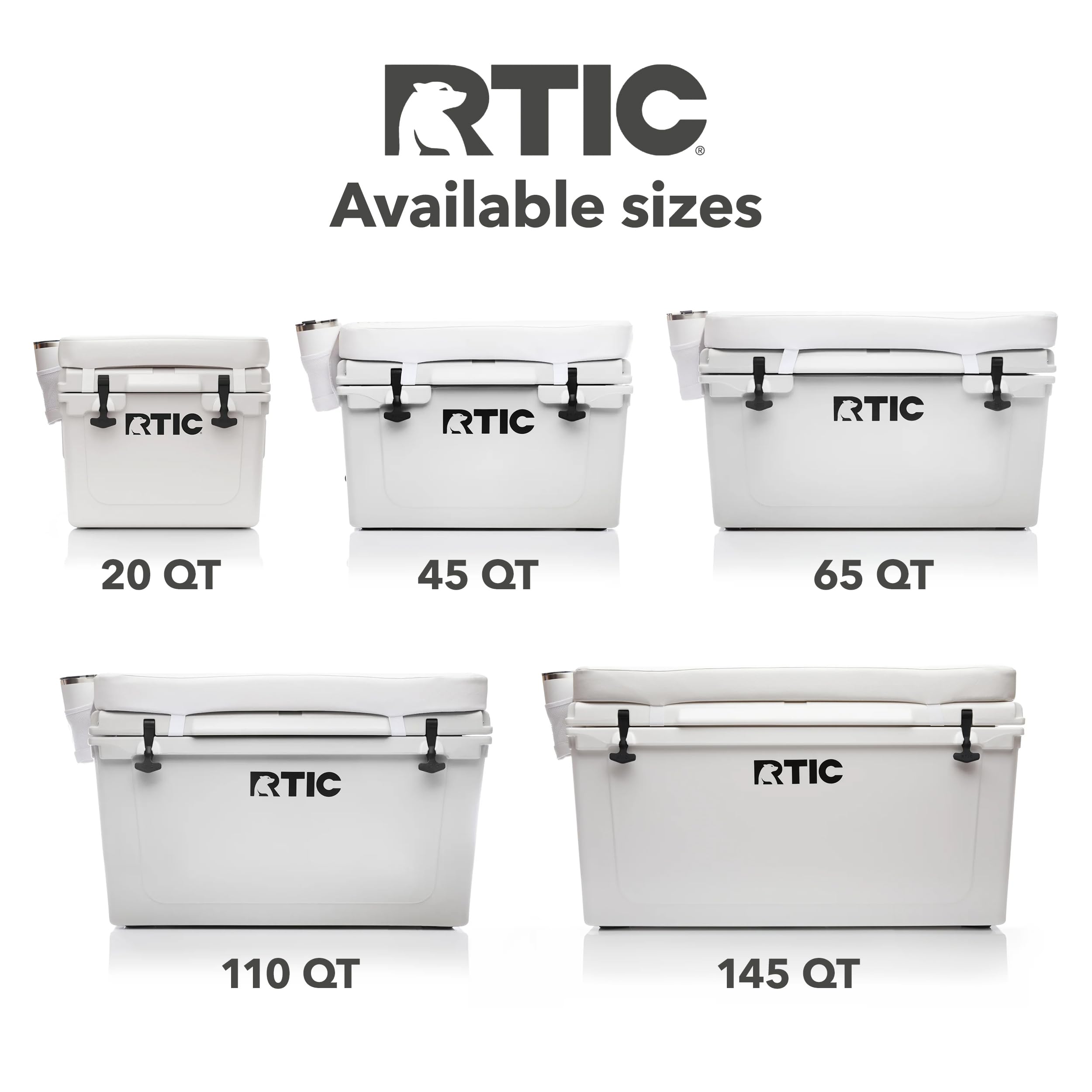 Rtic Ultra-Tough Cooler Seat Cushion, Great For Family Travels, Boating Or Hunting, Easy Clean Vinyl, Buckle Fastening And Anti
