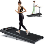 Cozyinn Under Desk Walking Pad Treadmill With 10% Incline, Quiet Portable Walking Pad For Home Office Small Space, 265Lb Capacit
