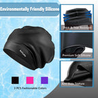 Bailiyake 3 Pack Extra Large Swim Cap For Braids And Dreadlocks