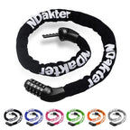 Ndakter Bike Chain Lock, 5 Digit Combination Heavy Duty Anti Theft Bicycle Chain Lock, Security Resettable Bike Locks For Bike,
