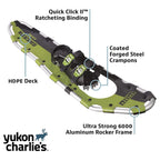 Yukon Charlie'S Sherpa Snowshoe Kit, 1036, Multicolor, One Size