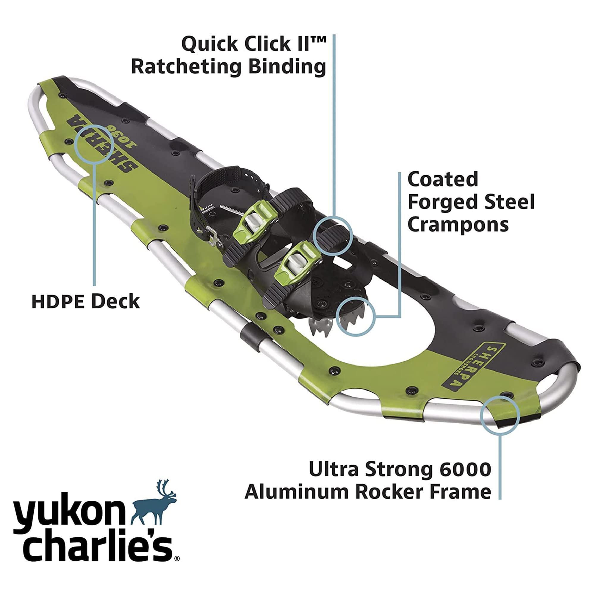 Yukon Charlie'S Sherpa Snowshoe Kit, 1036, Multicolor, One Size