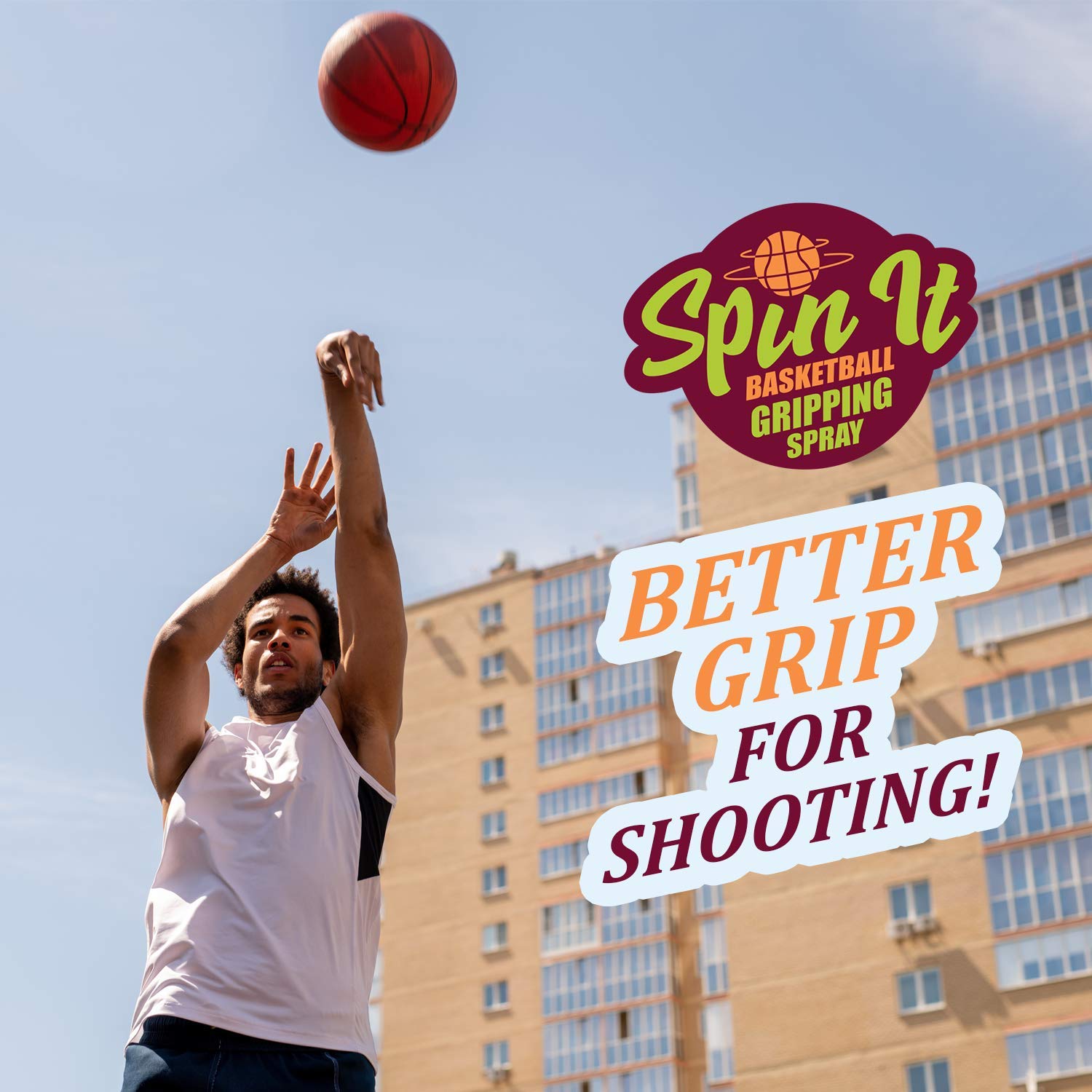 Spin-It Basketball Hand Grip Spray - Use With Your Basketball Dribble Trainer - Basketball Grip Powder Replacement - Part Of You