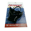 Trident Comfort Bite Mouth Piece With Roof Of Mouth Bridge And Rolled Edges (Black)