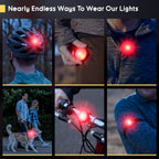 Everbeam E200 Led Bicycle Lights Front And Rear Rechargeable  Powerful Waterproof Safety Clip On Led Light Set, For Runners, Cyc