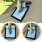 Taisoca Diy Stove Jack With Rain Flap,Double Layer Stove Jack 7.9 * 9Inch/20 * 23Cm,Fireproof Stove Jack For Protecting Hot Tent