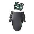 Ass Savers Mudder Mini - Black, Bicycle Mudguard For Face & Headset Protection, Easy & Secure Fit With Anti-Slip Straps, Fits Al