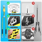 Boat Tow Harness For Tubing, Heavy-Duty 13Ft Self Centering Tow Rope Up To 4 Riders With Float Ball, Stainless Steel Hooks And P