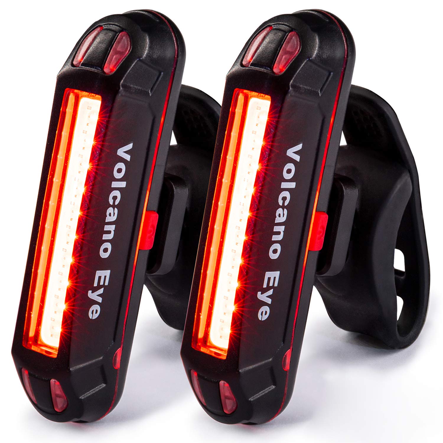 Bike Tail Light (2 Packs), USB Rechargeable LED Bicycle Rear Light, Ultra Bright Waterproof Bike Light for Cycling Safety, Red/G