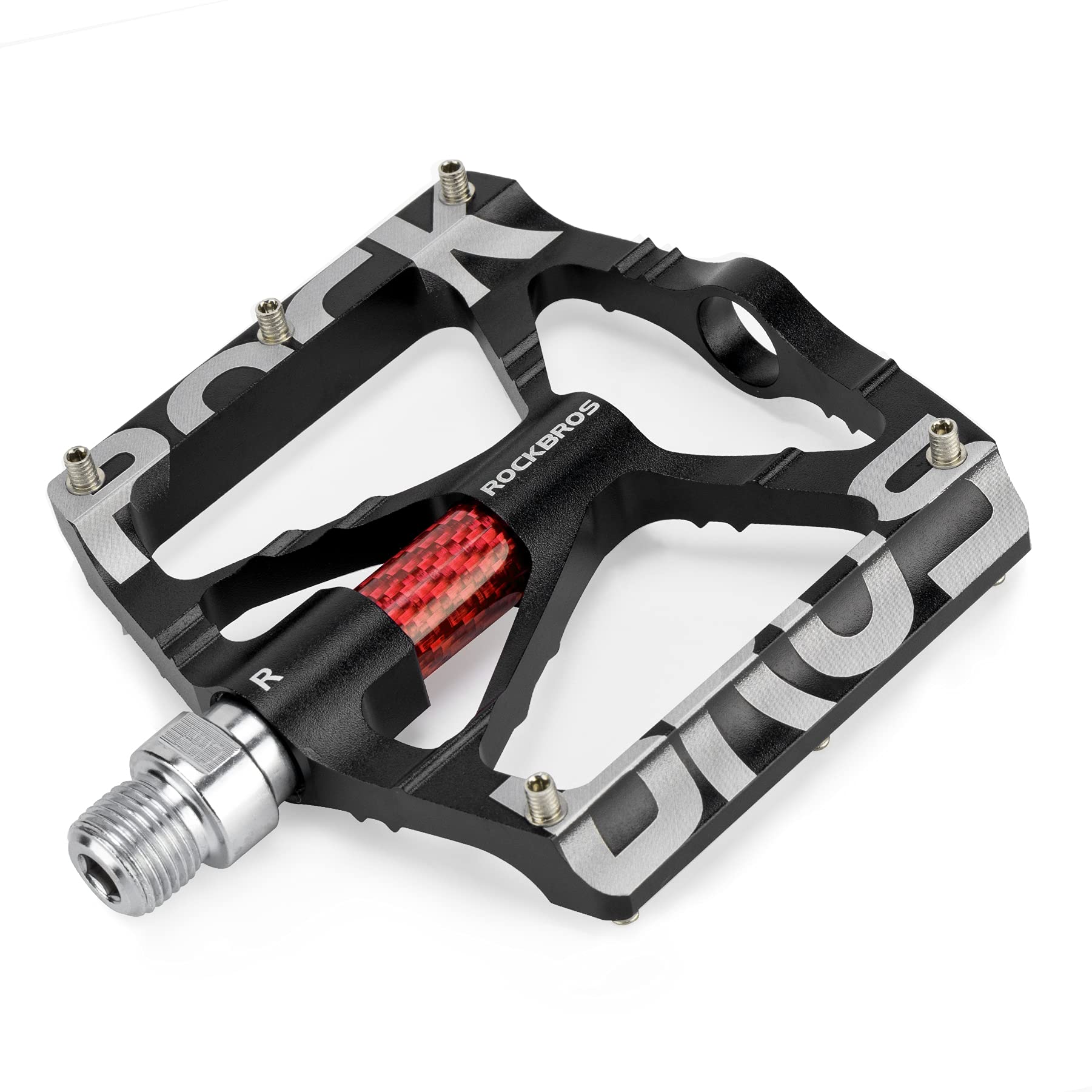 Rockbros Mountain Bike Pedals Mtb Pedals Cnc Non-Slip Lightweight Aluminum Alloy Bicycle Pedals Sealed Bearings Bicycle Platform
