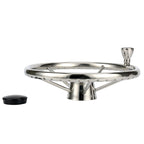 Amarine Made 5-Spoke 13-1/2 Inch Destroyer Style Stainless Boat Steering Wheel With M Size Knob - 9310Srf1