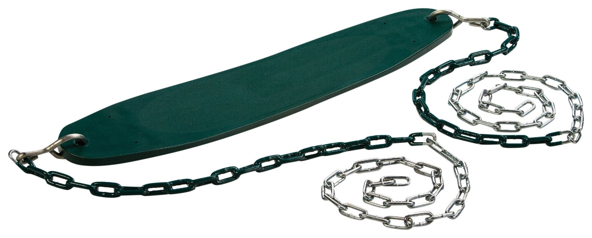 Ultimate Swing Seat With Chains, Green | 250Lb Capacity | 58'' Zinc-Plated Chain W/Vinyl Coating | Fully Assembled, Easy Install