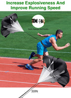Panykoo Speed Agility Training Equipment Set - 20Ft Agility Ladder, 10 Disc Cones, Resistance Parachute, 5 Resistance Bands & Ca