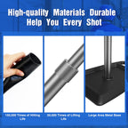 Portable Batting Tee For Baseball/Softball, Tees Height Adjustment From 24-45 Inch, Baseball Tees For Hitting With Heave Duty Ba