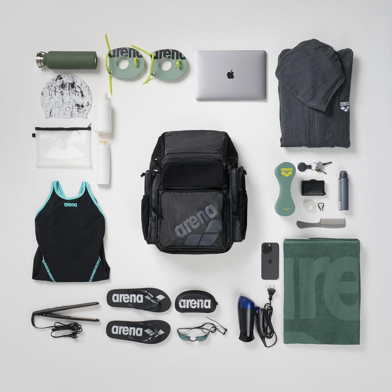 Arena One Go Backpack Swimmers Athletes Sports Gym Rucksack Multisport Daypack Large Size Training Gear Equipment Swim Bag for M