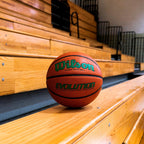 Wilson Evolution Indoor Game Basketball, Green, Size 7 - 29.5